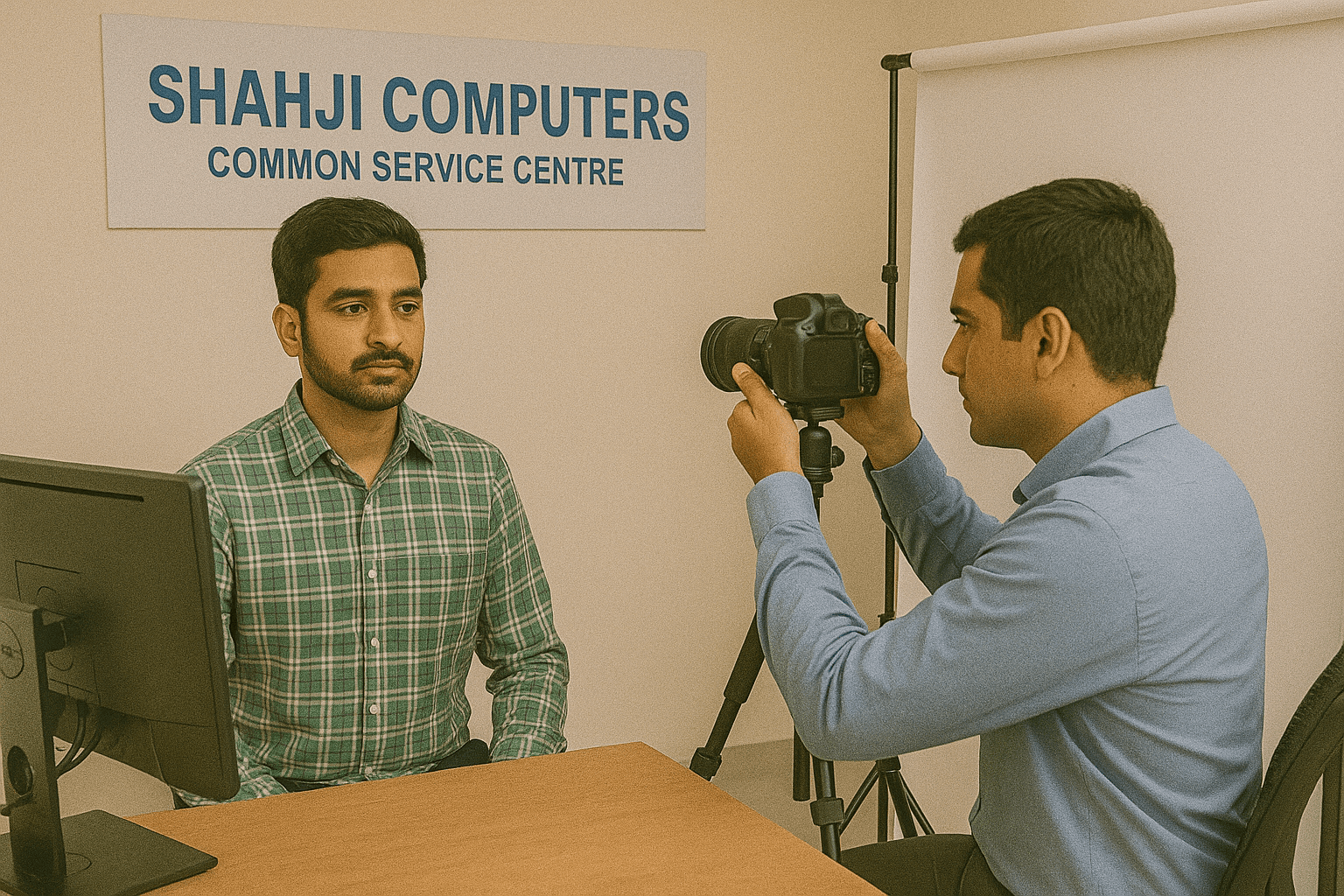 A community event at Shahji Computers